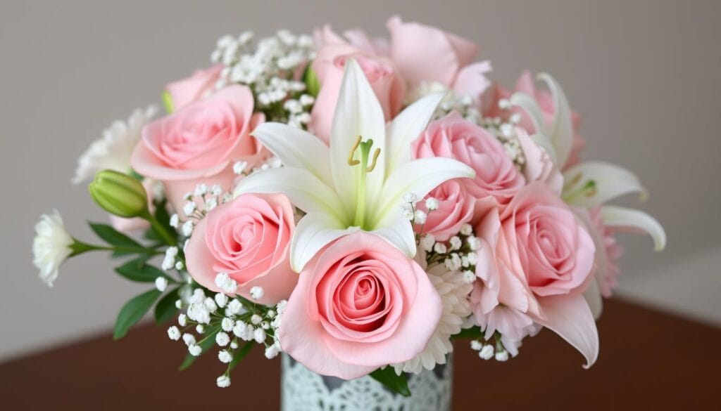 Bukiet komunijny dla dziewczynki